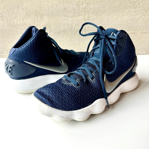Nike Hyperdunk Women’s Athletic Basketball Hi-Top Sneakers Midnight Navy 8.5 - Picture 1 of 16